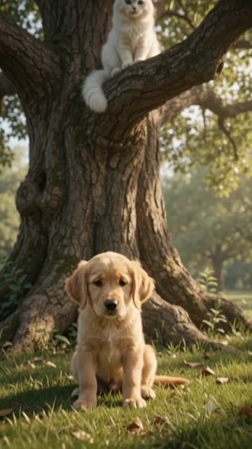 Sent to Eliminate a Lost Golden Puppy, a White Cat Touches His Paw and Triggers a Radiant Royal Glow That Exposes the High Council's Darkest Secret