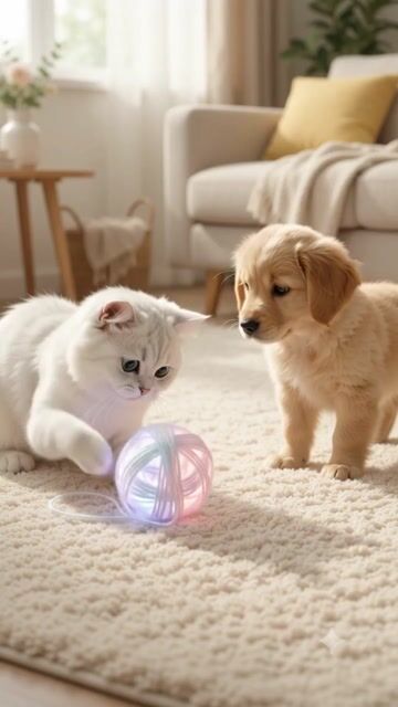 The Shrunken Golden Retriever Puppy Mystery: Why a White Cat's Secret Magical Spell Sparked a Viral Pet Craze